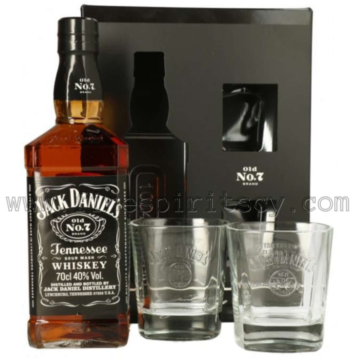 JD Gift Box Two Glass Cyprus Order Online Price Whisky Whiskey CY Fine Spirits