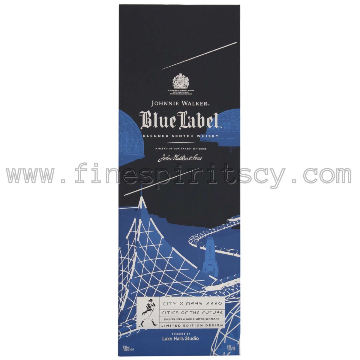 Johnnie Walker Blue Label Cities Of The Future 2220 City X Mars Limited Edition Design
