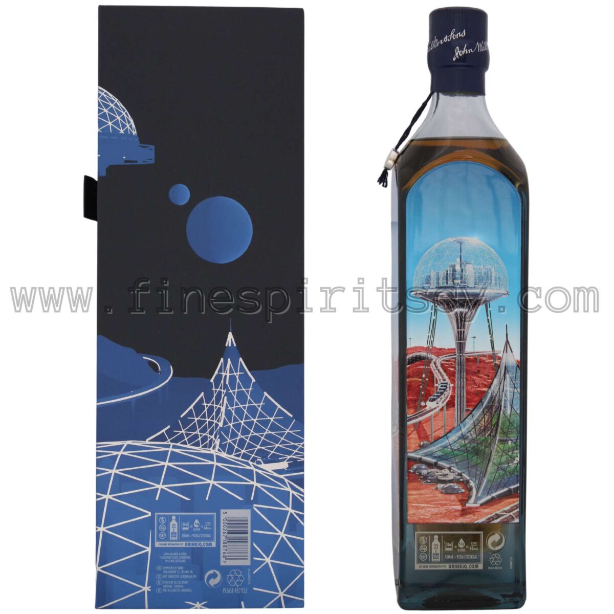 JW Blue Label City X Mars Box 2220 Cities Back Bottle Design Cyprus Online Order