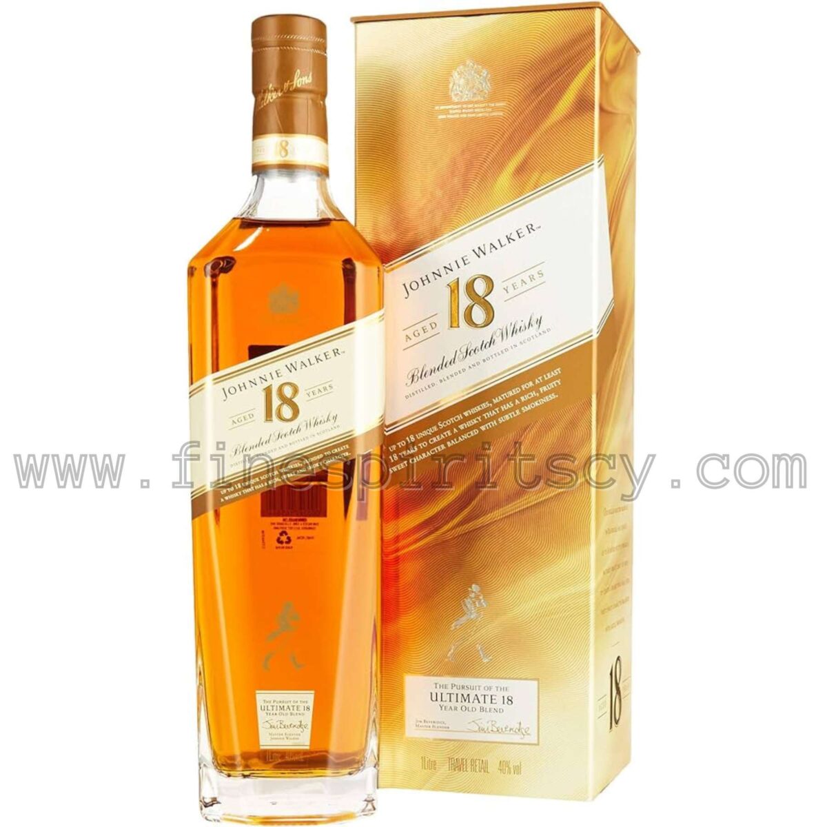 Johnnie Walker Ultimate 18 Year Old CY Price 100cl Cyprus 1000ml 1L Liter Litre