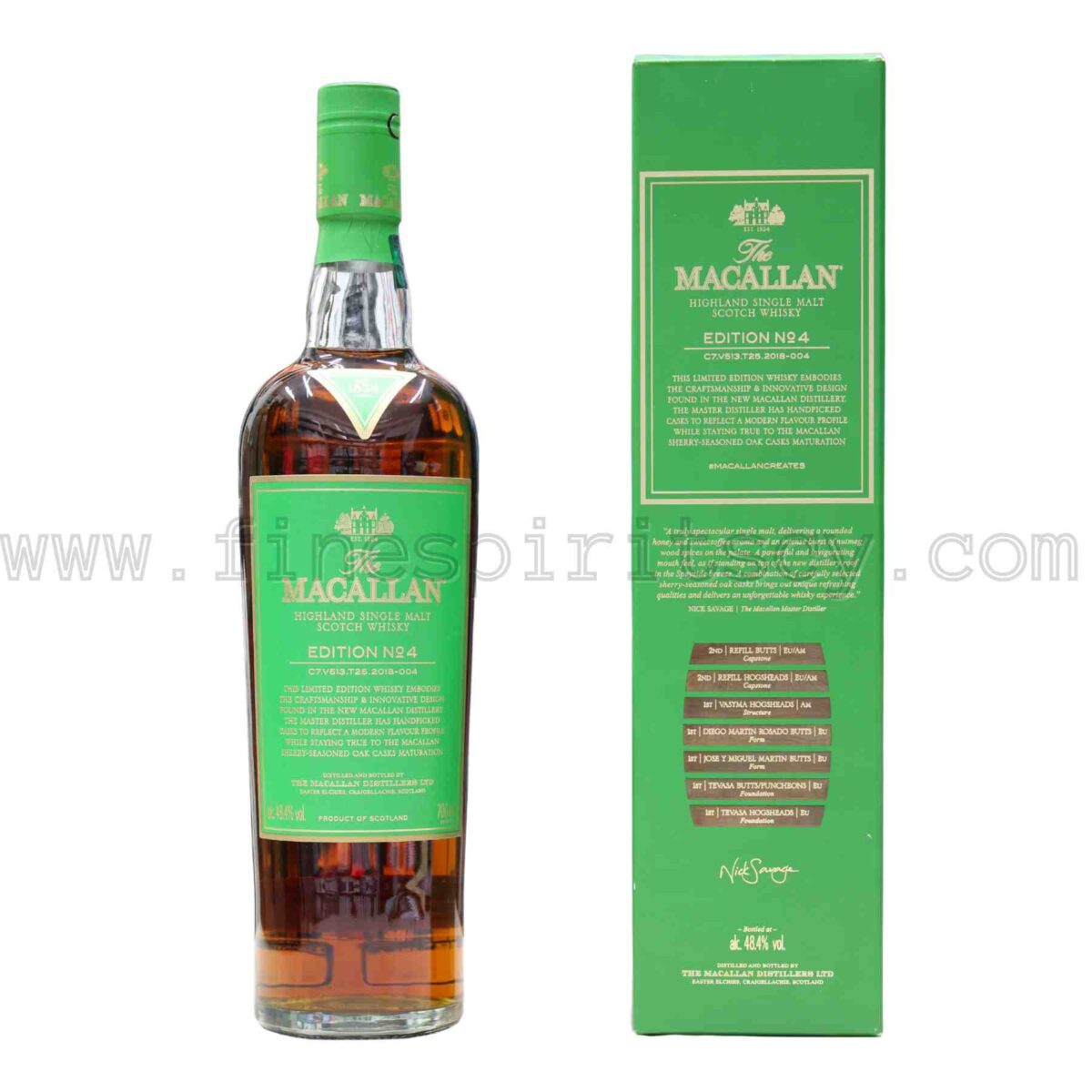 The Macallan Edition No 4 Number Four Series 700ml 70cl 0.7L