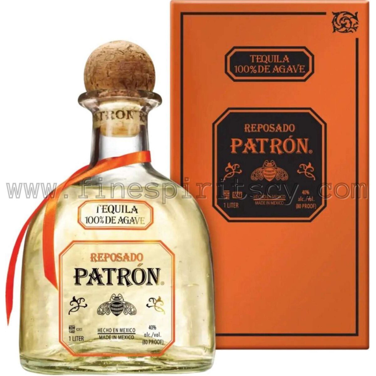 Patron Reposado Tequila 1000ml 100cl 1l liter litre Cyprus Price Fine Spirits FSCY