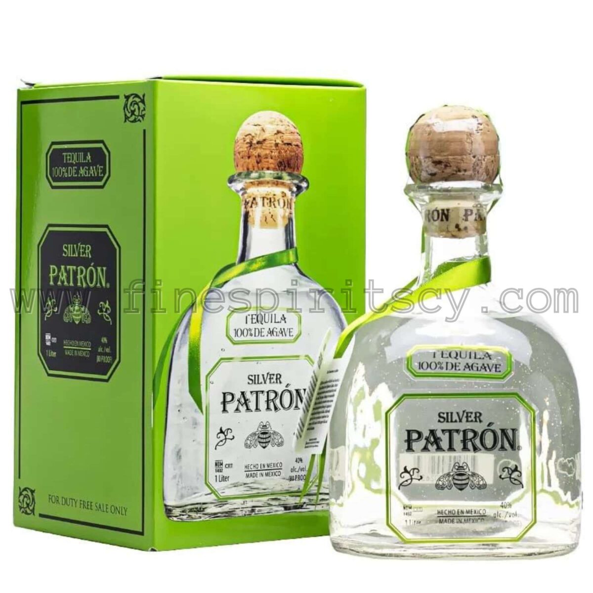 Patron Silver 1000ml 100cl 1L Litre Liter Price Cyprus Fine Spirits CY Buy Order Online