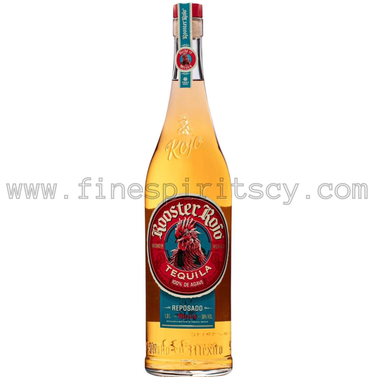 Rooster Rojo Reposado FSCY 1L Tequila 100cl 1000ml Liter Litre Cyprus Mexican Price