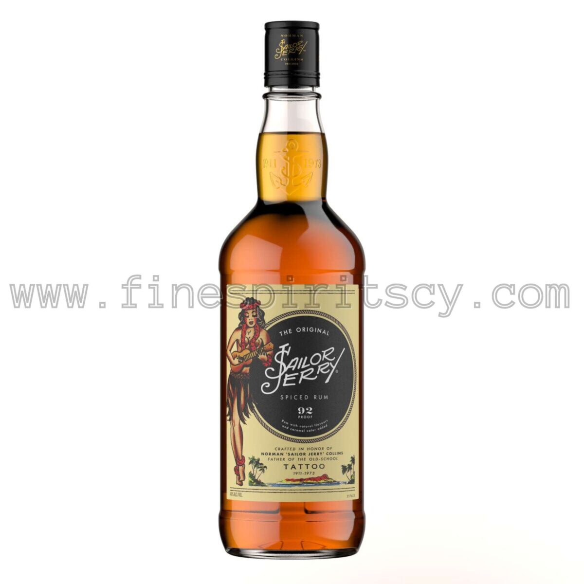 Sailor Jerry 92 Proof Spiced Rum Cyprus Price Order Online FSCY 46%