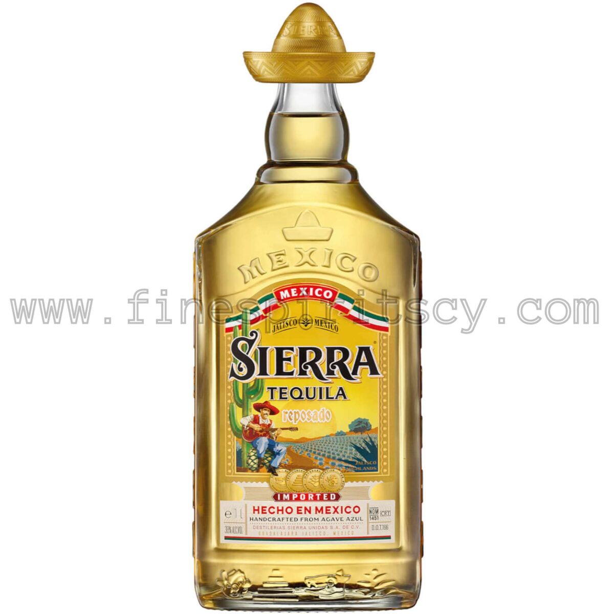 Sierra Reposado Gold Tequila Cyprus Price Fine Spirits CY 1000ml 100cl 1L Liter Litre