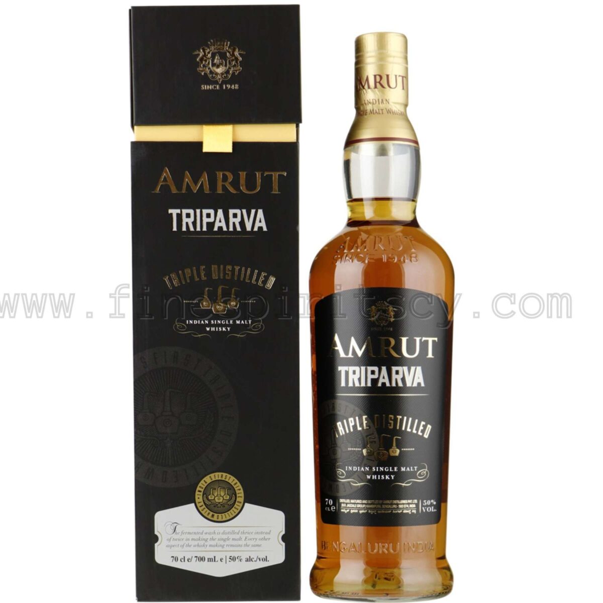 amrut triparva triple indian distilled whisky whiskey cy cyprus price limited edition