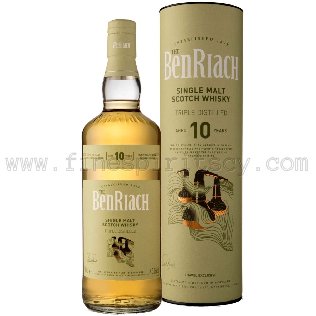 Benriach Triple Distilled 10 Year Old Cyprus 70cl Shop 700ml 0.7L Whisky Price