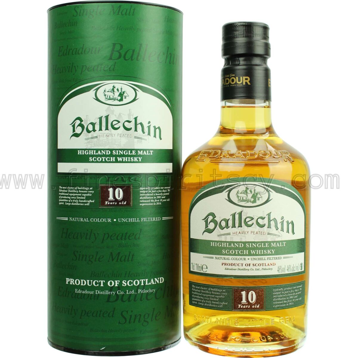 Edradour Ballechin 10 Year Old Peated 700ml 70cl 0.7l Price Cyprus Whisky Whiskey