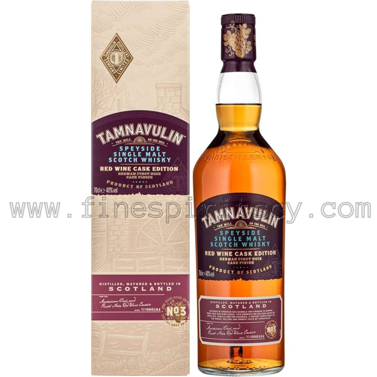 Tamnavulin Red Wine CY Edition German Pinot Noir Cask Finish Price Whisky