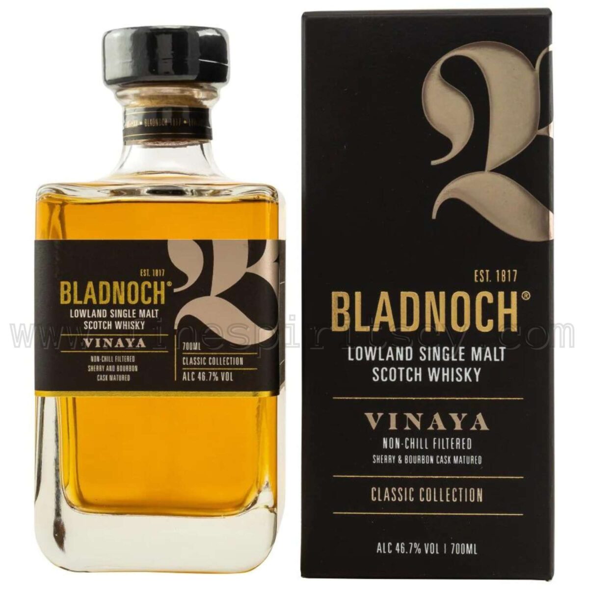 Bladnoch Vinaya Lowlands Single Malt Scotch 700ml 70cl 0.7L Cyprus Whisky