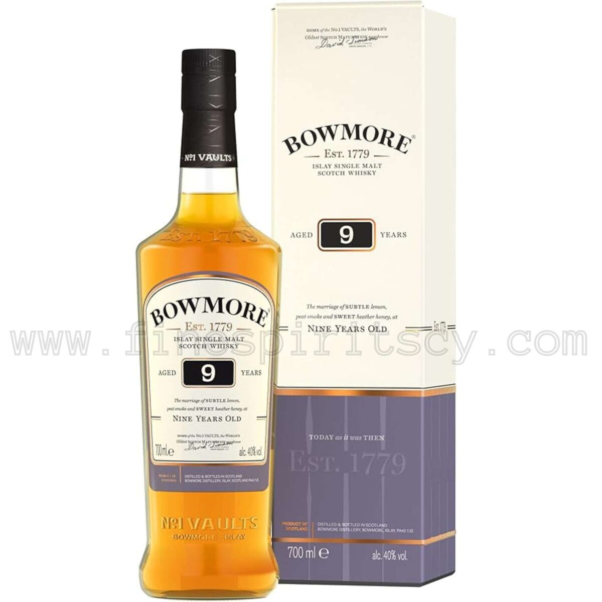 Bowmore 9 Year Old 70cl 700ml 0.7L Price Whiskey Whisky Order Online Shop