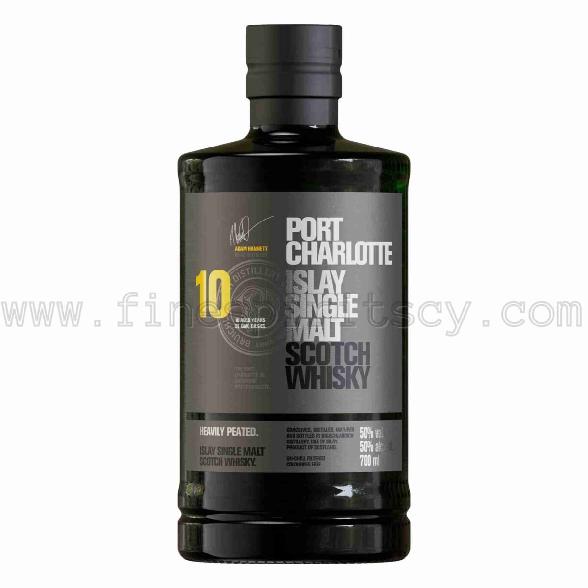 Bruichladdich 10 Year Old Port Charlotte Heavily 70cl Peated Islay 700ml 0.7L