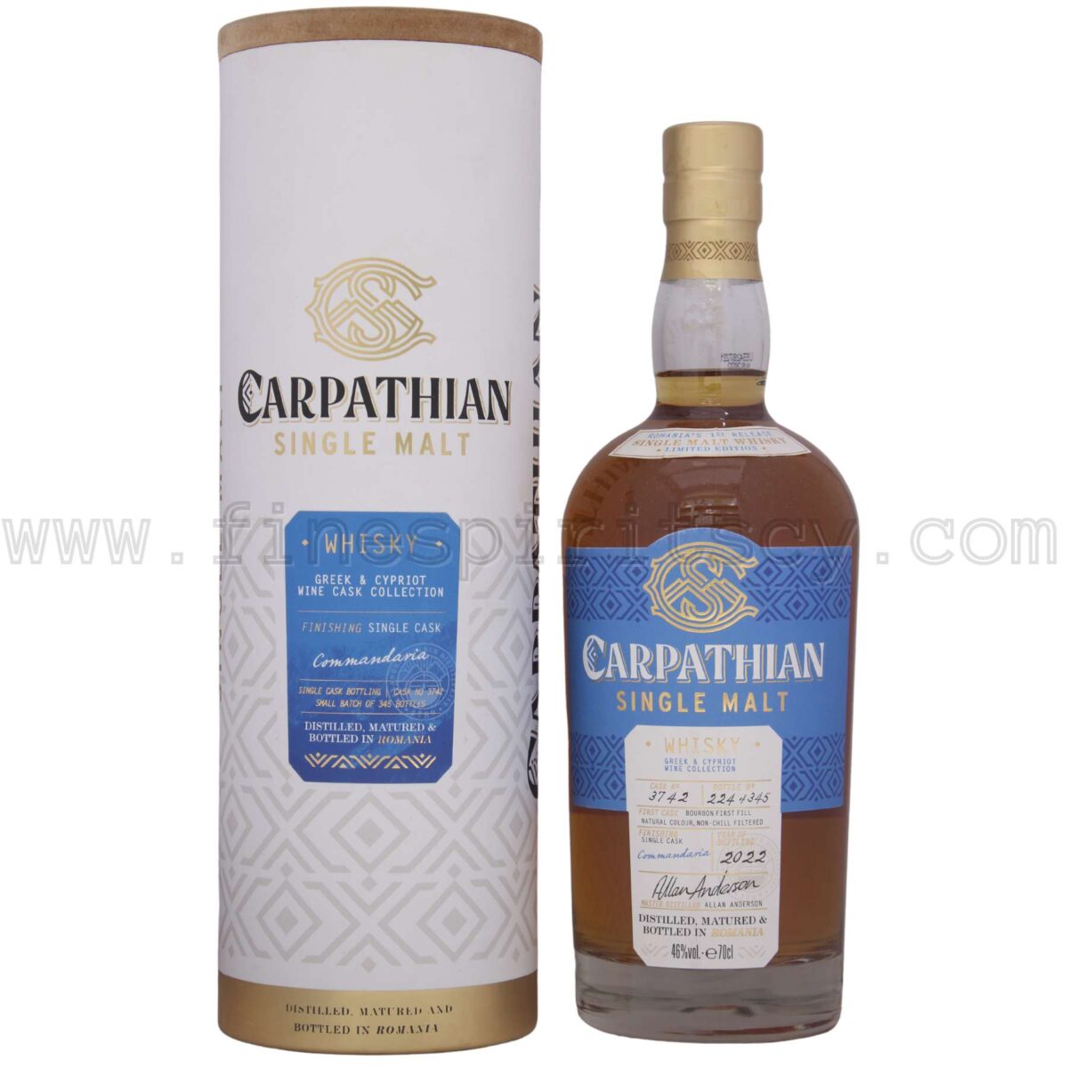 Carpathian Commandaria Wine Cask Cypriot Greek Finish Series Cyprus 70cl