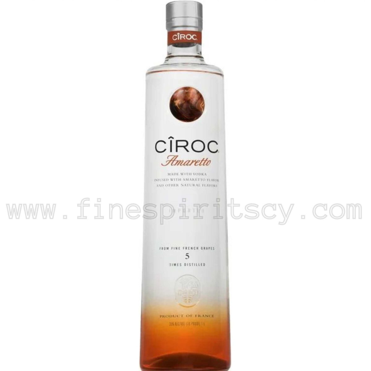 Ciroc Amaretto Flavoured Vodka Cyprus 1000ml 1L 100cl Liter Litre
