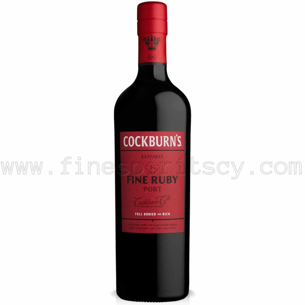 Cockburns Fine Ruby Port Wine 1000ml 100cl 1L Liter Litre