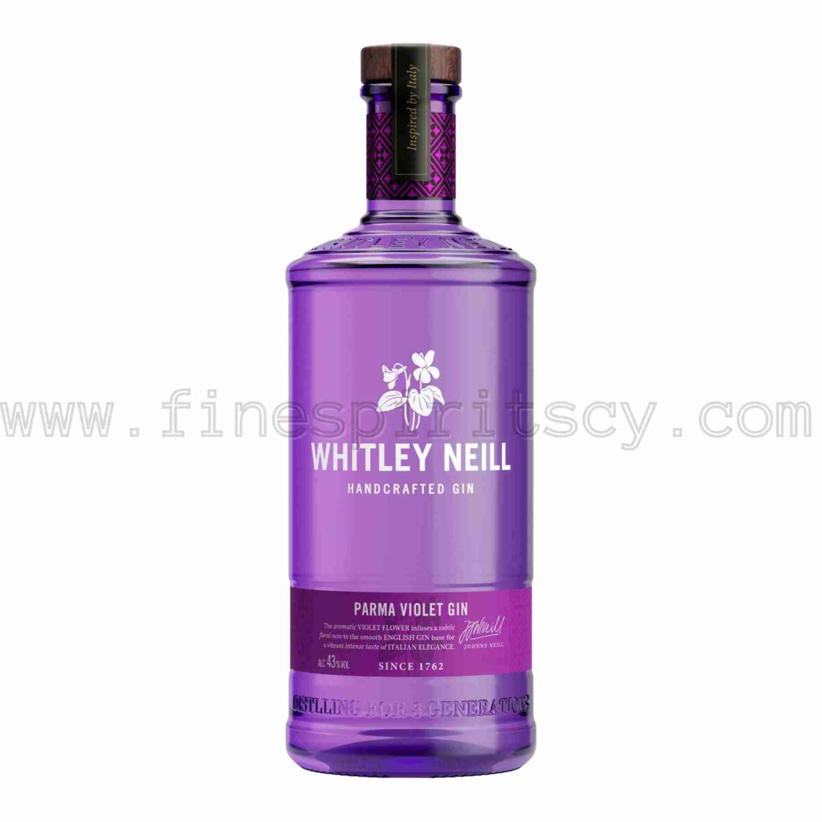 Whitley Neill Parma Violet Gin 1000ml 100cl 1l liter litre