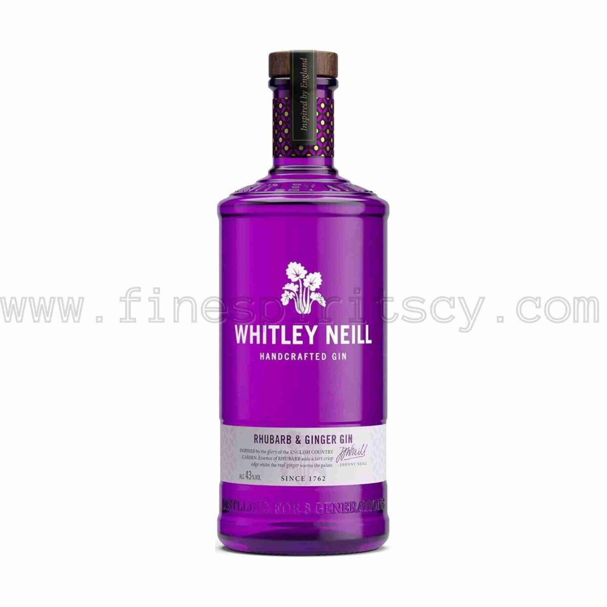 Whitley Neill Rhubarb & Ginger 200ml 20cl 0.2L quarter size bottle small