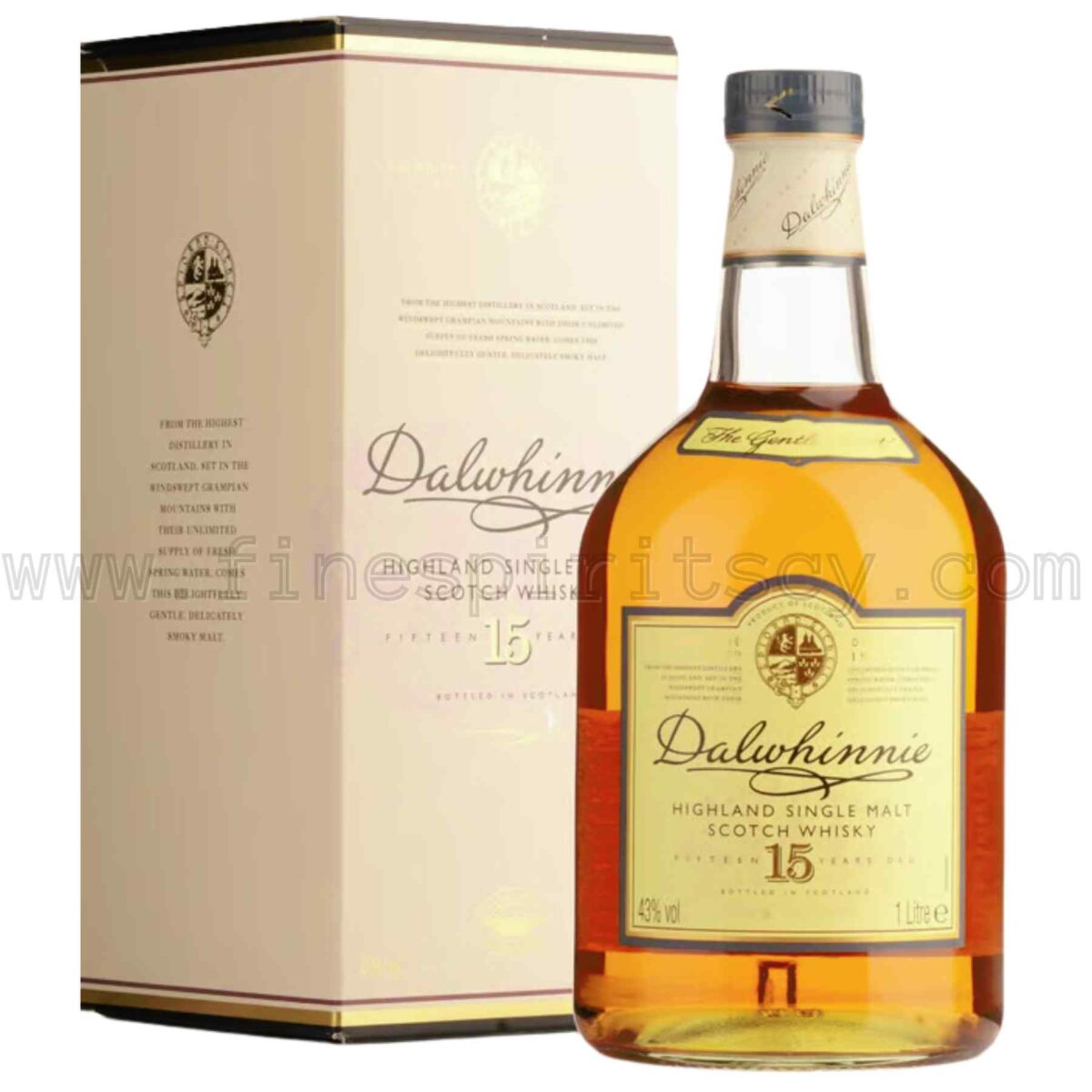 Dalwhinnie 15 Year Old 1000ml 100cl 1L liter litre