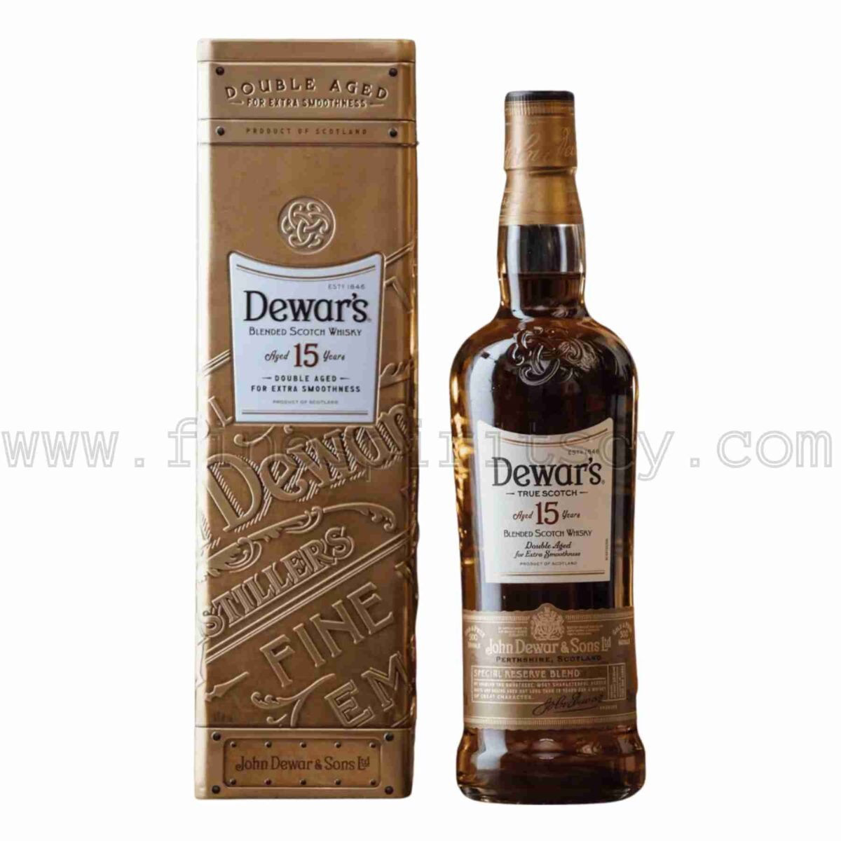Dewars 15 Year Old Blended Scotch Whisky 700ml 70cl 0.7L tin box