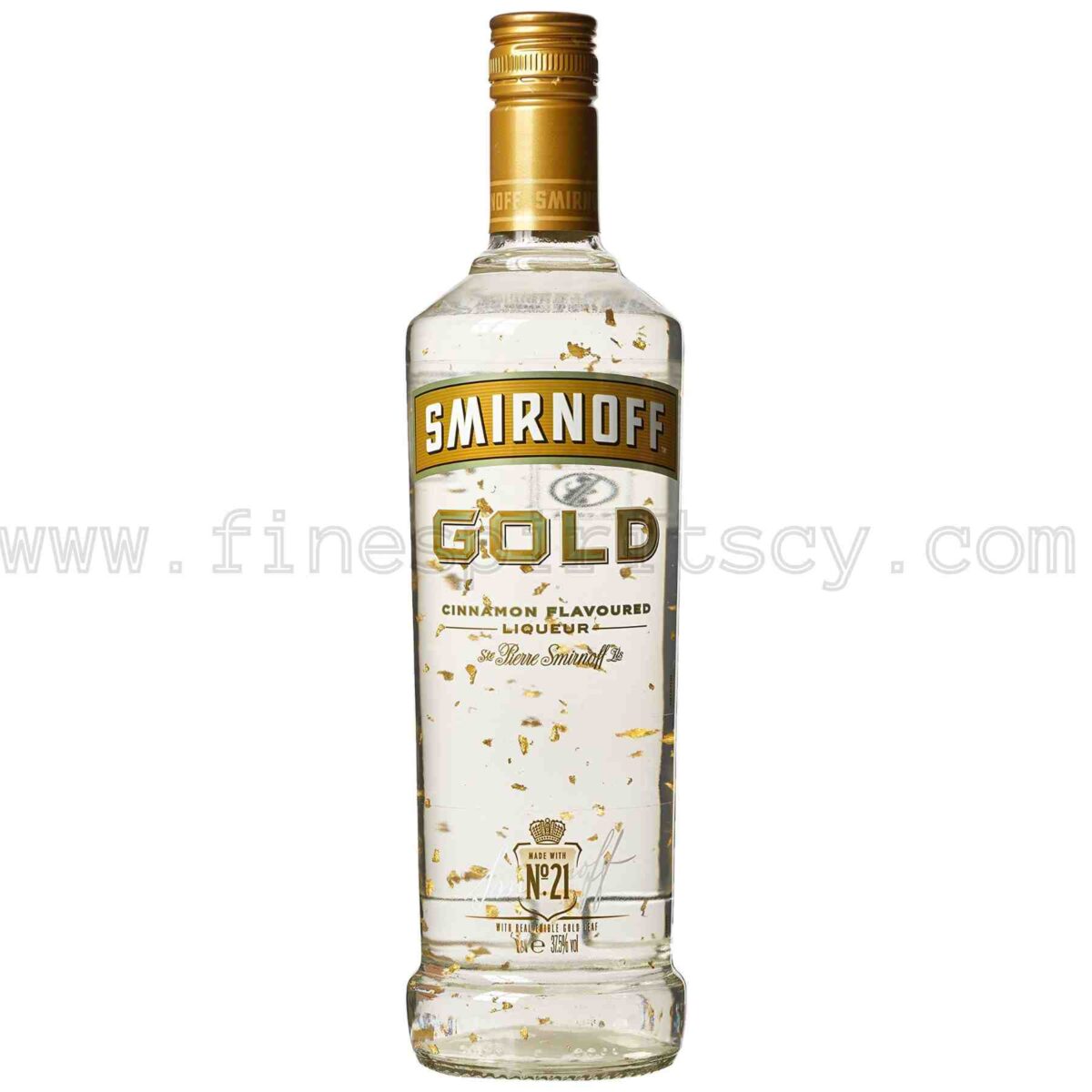 Smirnoff Gold Cinnamon Flavoured Liqueur Vodka 1000ml 100cl 1L Liter Litre