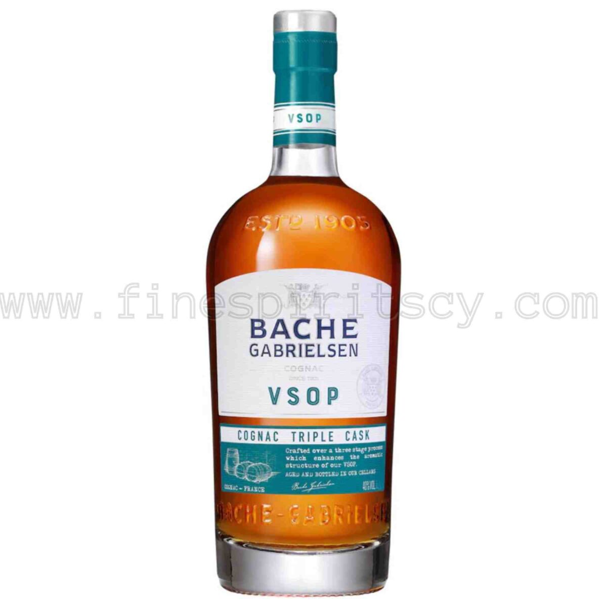 Bache Gabrielsen VSOP Triple Cask Cognac 1000ml 100cl 1l liter litre