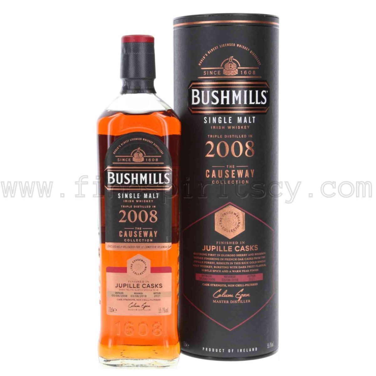 Bushmills Causeway Collection 2008 Distilled Jupilee Casks 1000ml 100cl 1L Liter Litre