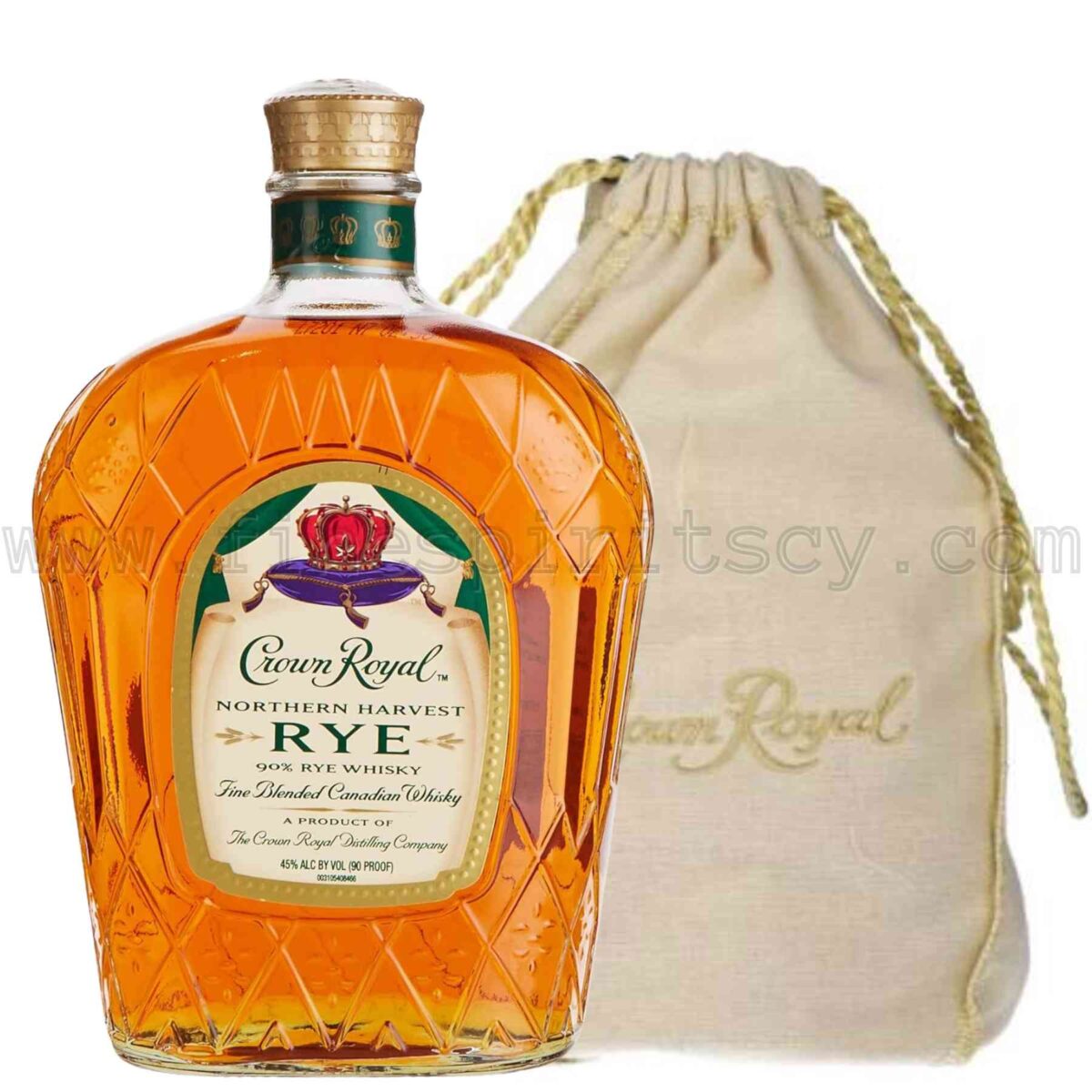 Crown Royal Northern Harvest Rye 1000ml 100cl 1L Liter Litre Pouch