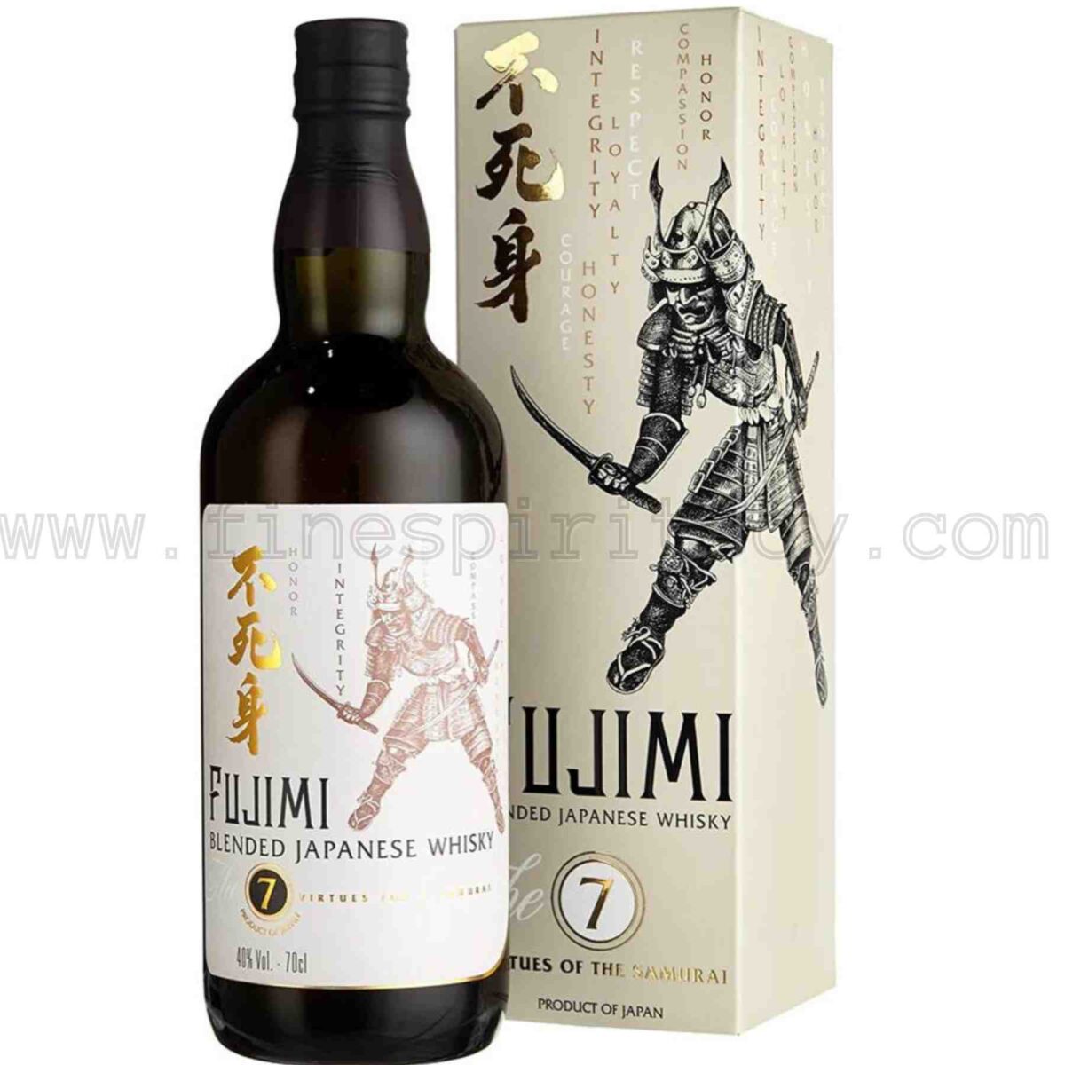 Fujimi The 7 Virtues Of The Samurai Blended Japanese Whisky 700ml 70cl 0.7L