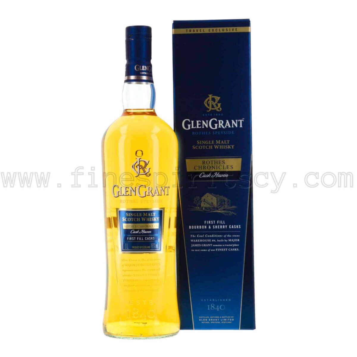 Glen Grant Rothes Chronicles Cask Haven Travel Exclusive 1000ml 1L 100cl Liter Litre 46% ABV