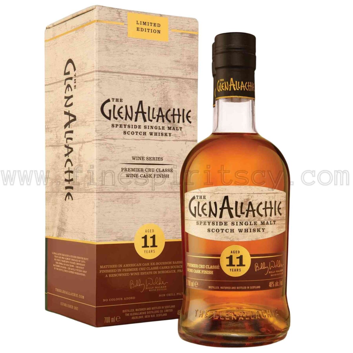 GlenAllachie 11 Year Old Premier Cru Classe Wine Cask Finish Wine Series 700ml 70cl 0.7L