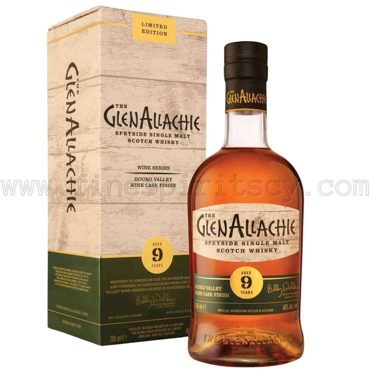 GlenAllachie 9 Year Old Douro Valley Cask Finish Wine Series 700ml 70cl 0.7L