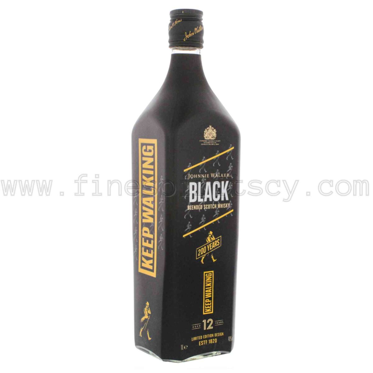 Johnnie Walker Black Label 200 Years Anniversary 1L 1000ml 100cl Liter Litre