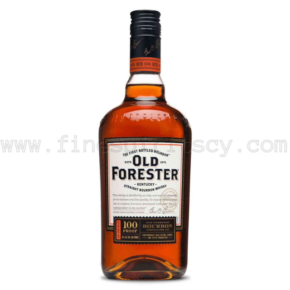 Old Forester 100 Proof Bourbon Whiskey 1000ml 100cl 1L Liter Litre