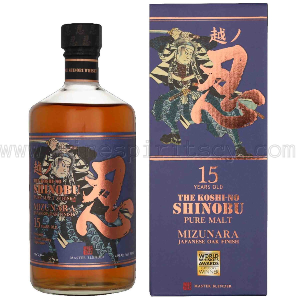 The Shinobu Pure Malt 15 Year Old Mizunara Japanese Oak Finish