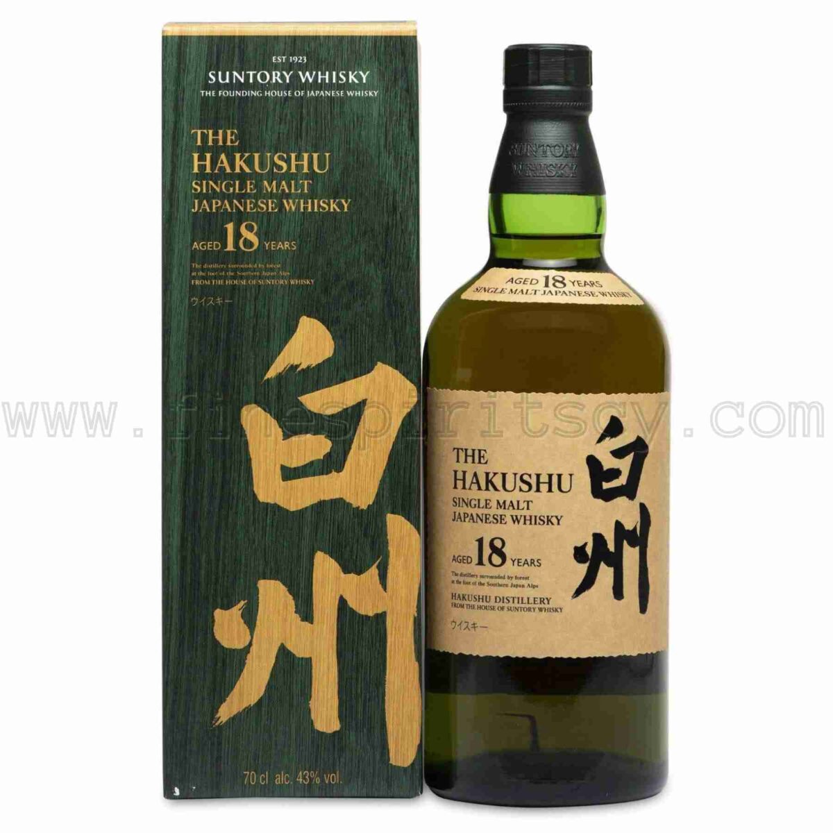 Suntory Hakushu 18 Year Old 700ml 70cl 0.7L