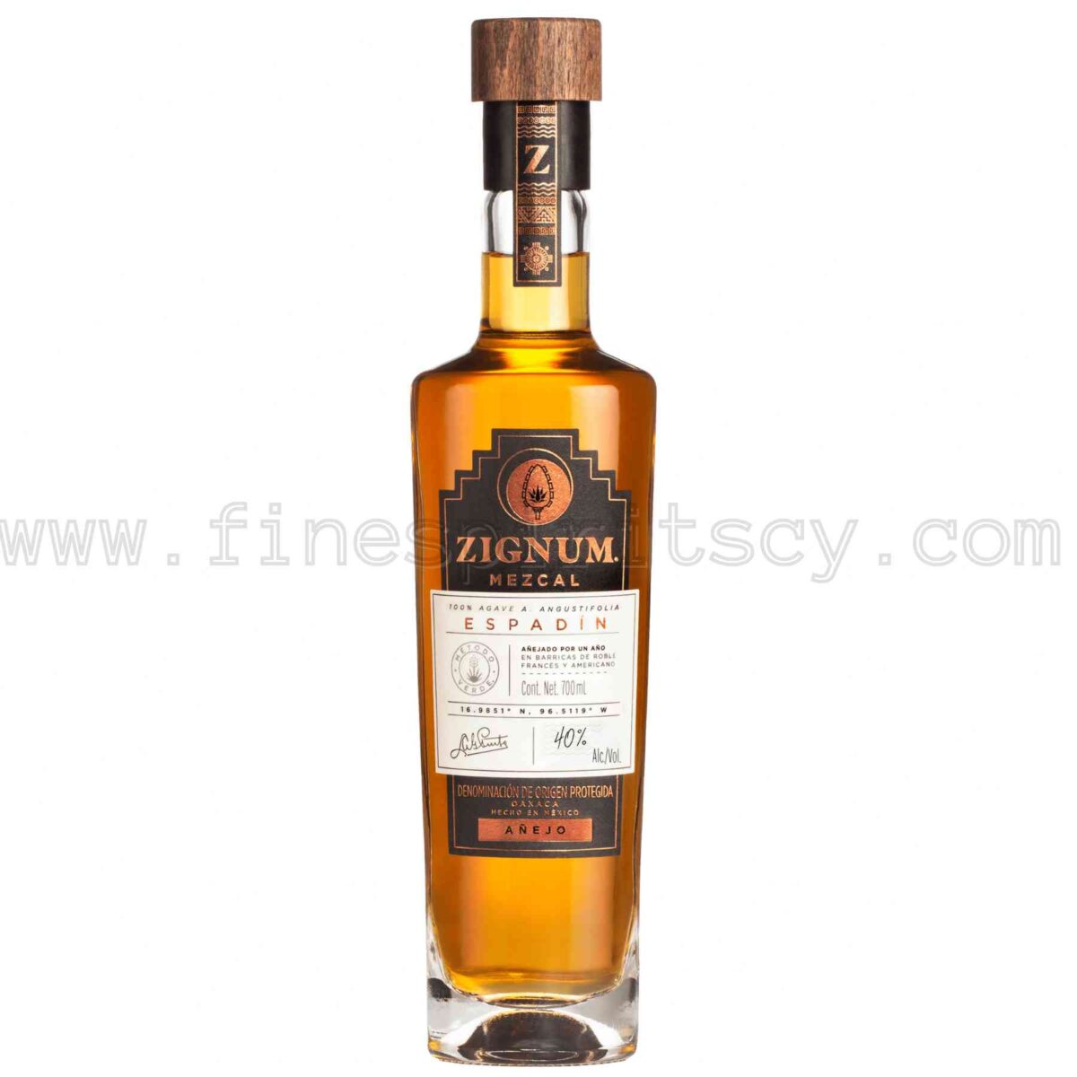 Zignum Anejo Mezcal Mexico Espadin Agave Angustifolia 700ml 70cl 0.7L