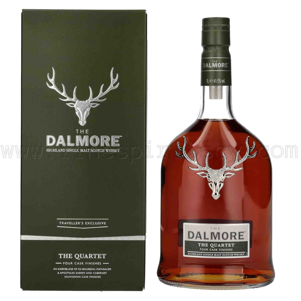 The Dalmore Quartet Four Cask Finishes Traveller's Exclusive 1000ml 100cl 1L Liter Litre