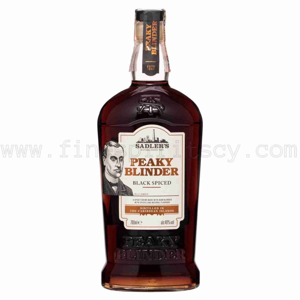 Sadler's Peaky Blinder Black Spiced Rum 700ml 70cl 0.7L