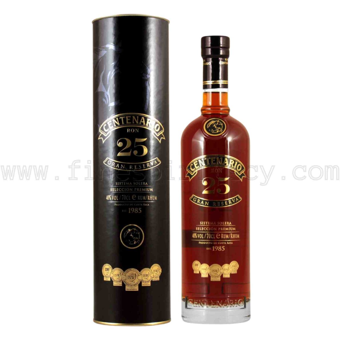 Ron Centenario 25 Year Old Gran Reserva Solera System 700ml 70cl 0.7L