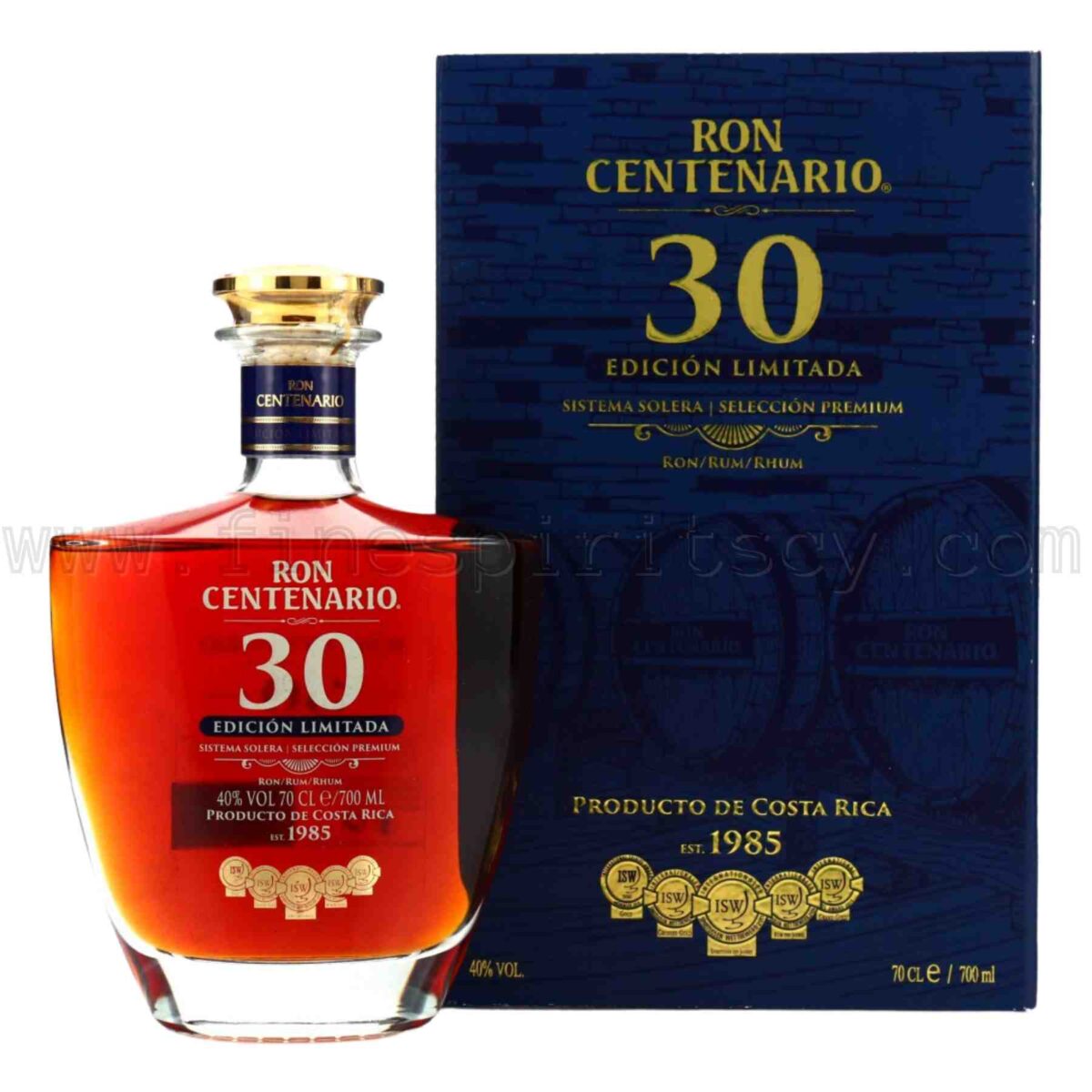 Ron Centenario 30 Year Old Edicion Limitada Solera System 700ml 70cl 0.7L