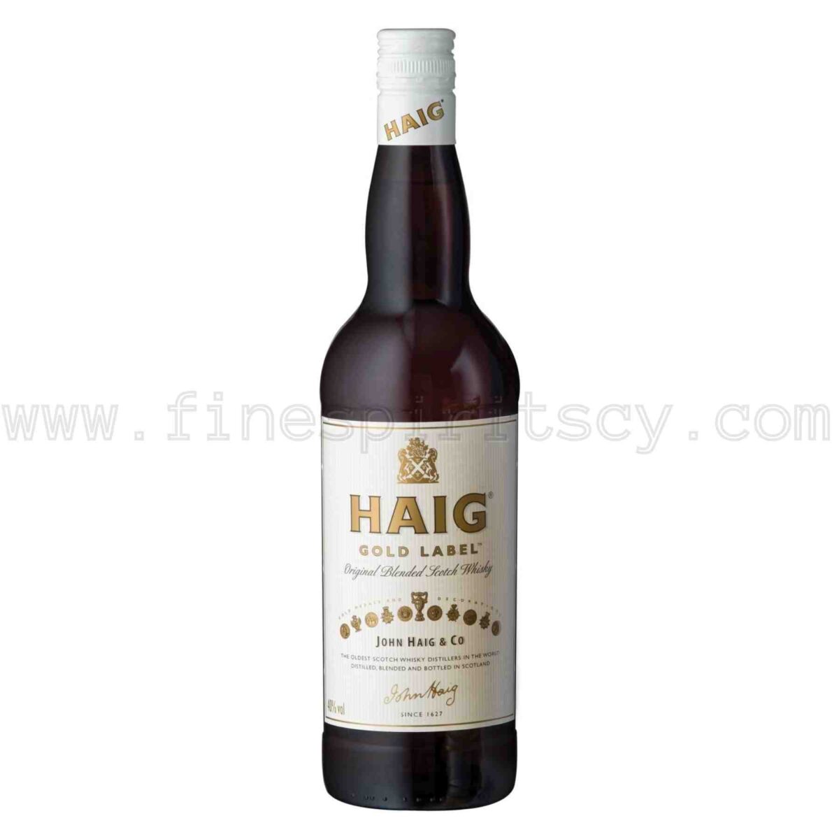 John Haig Gold Label Blended Scotch Label 700ml 70cl 0.7L 1000ml 100cl 1L Liter Litre