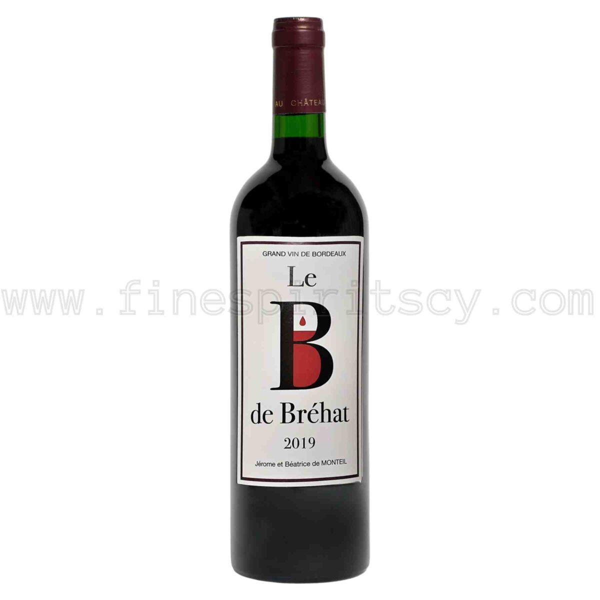 Le B De Brehat Castillon Cotes De Bordeaux 2019 750ml 75cl 0.75L