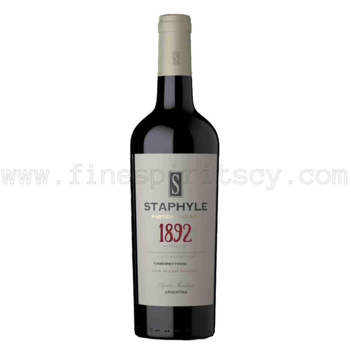 Staphyle Partida Limitada Cabernet Franc Argentina Red Wine 750ml 75cl 0.75L