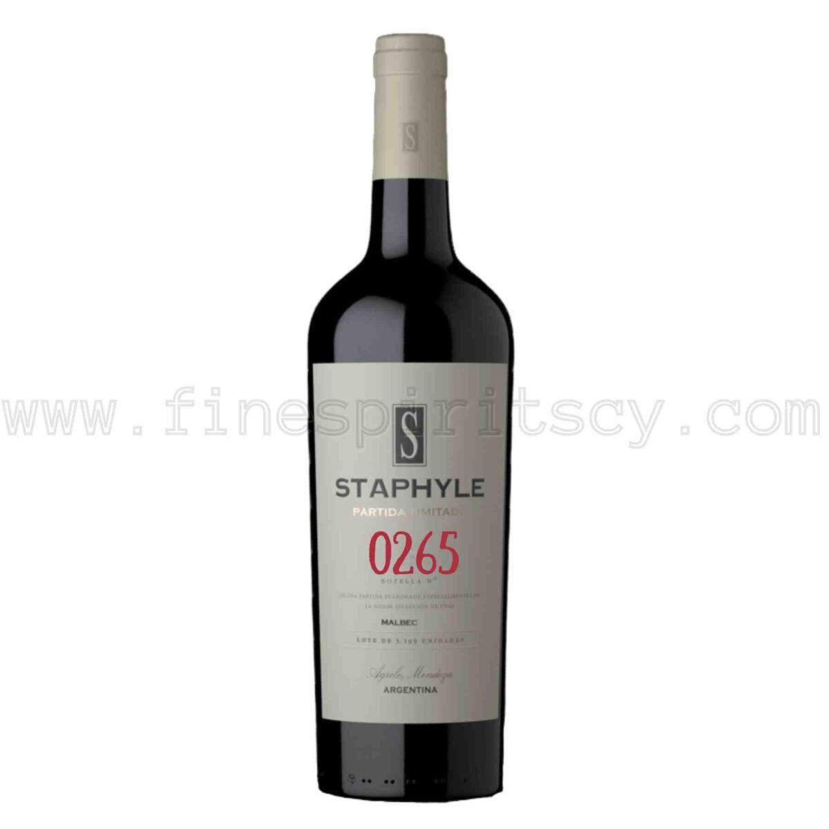 Staphyle Partida Limitada Malbec Argentina Red Wine 750ml 75cl 0.75L