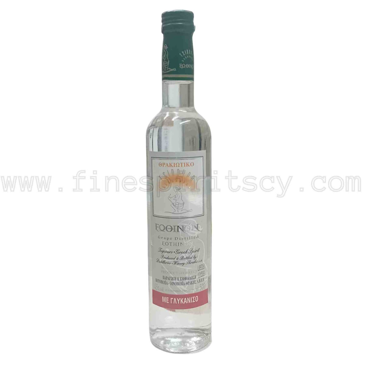 Eothino Tsipouro With Anise 500ml 50cl 0.5L half litre liter Greek Thrakiotiko