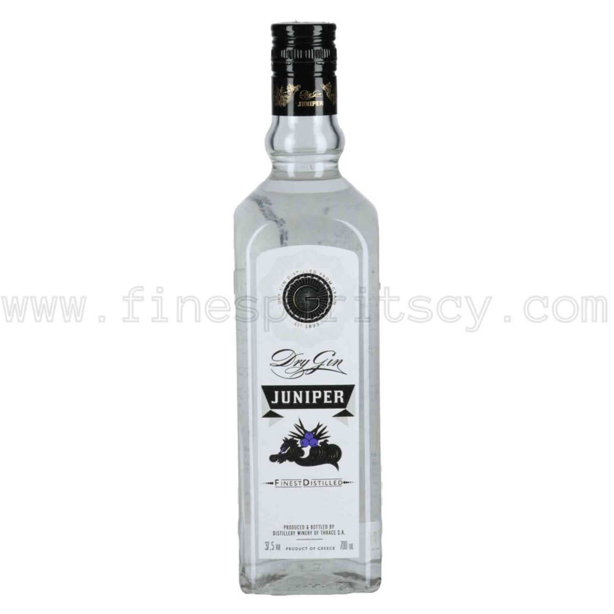 Juniper Dry Gin Thrace Distillery Winery 700ml 70cl 0.7L