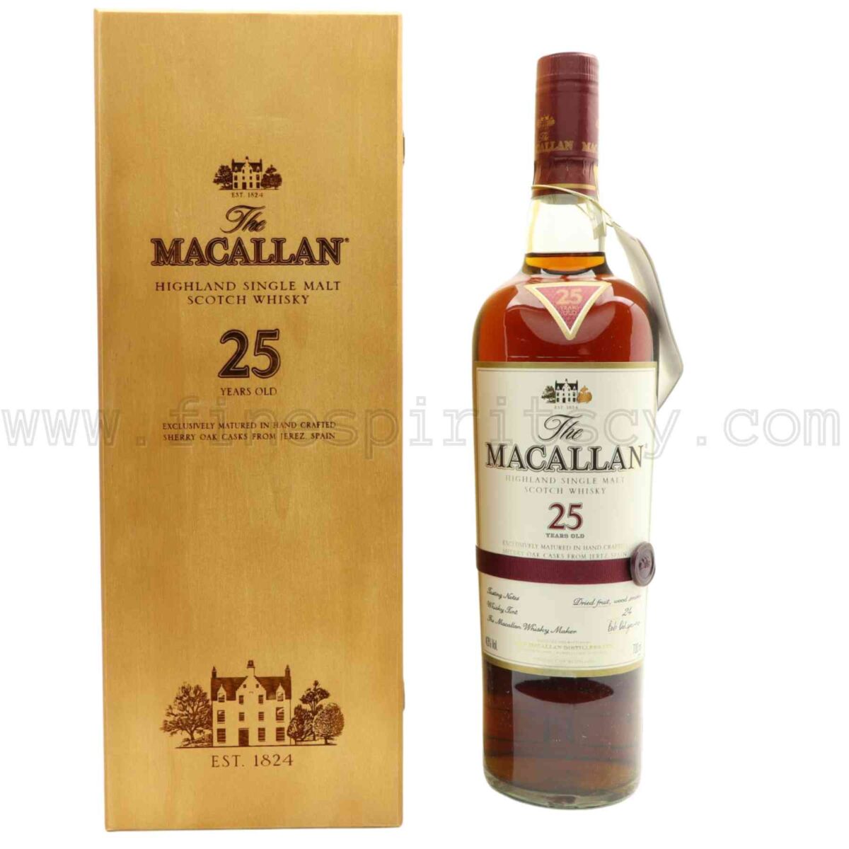 Macallan 25 Year Old Sherry Oak Cask Pre 2018 Release 700ml 70cl 0.7L