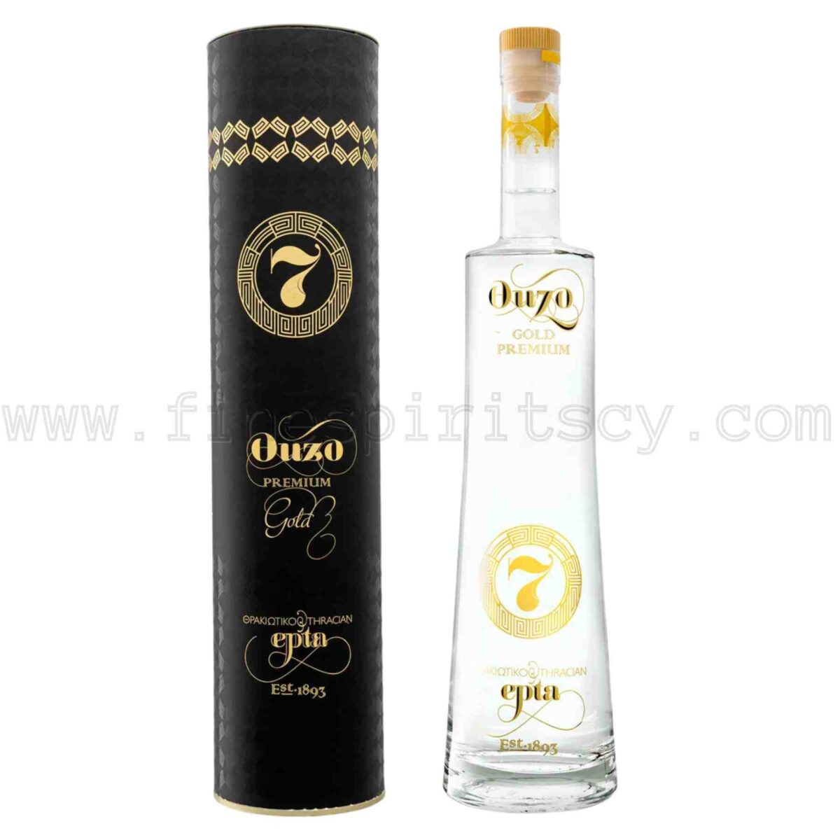 Ouzo 7 Gold Premium Thracian Epta Thrakis Thrakiotiko 700ml 70cl 0.7L