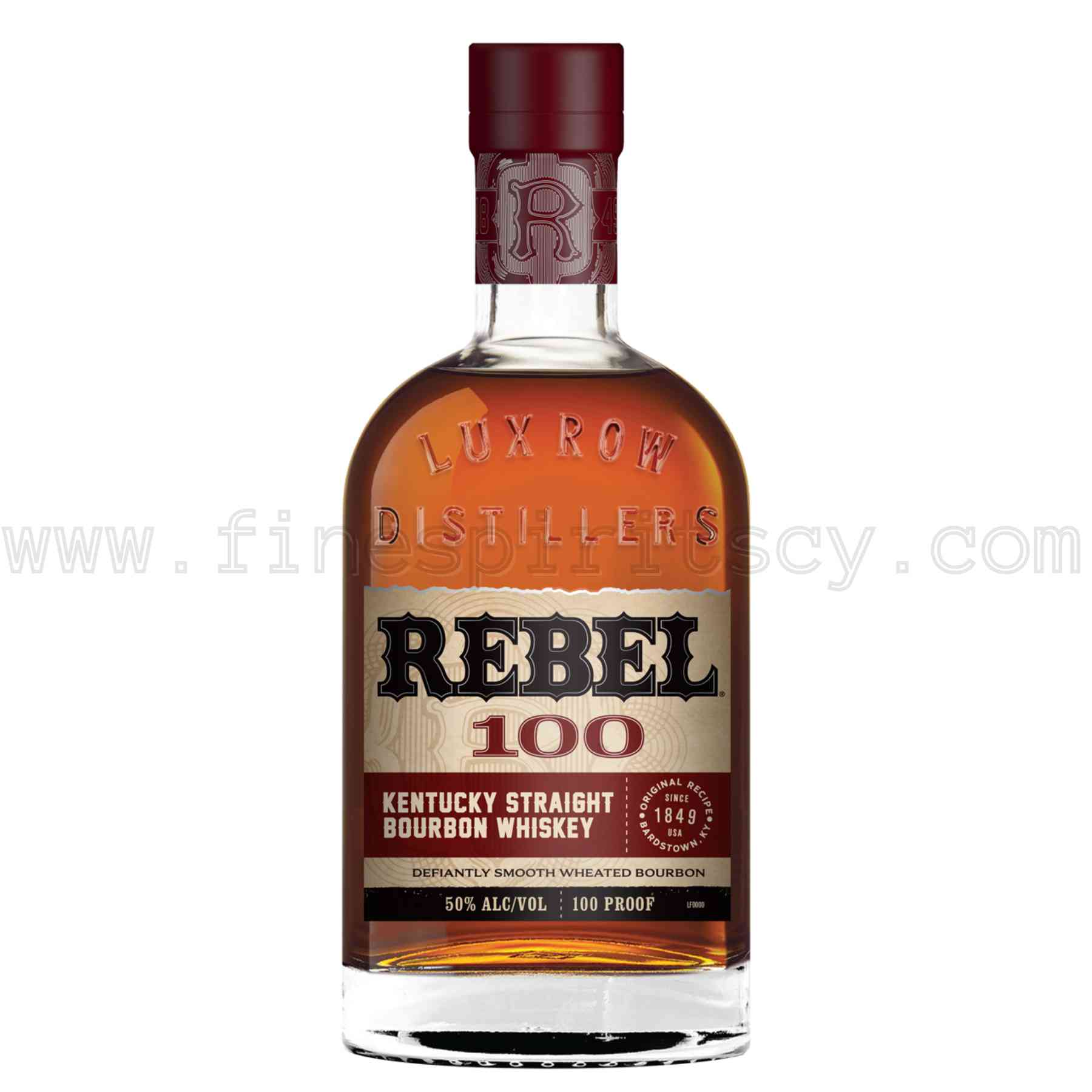 Rebel 100 Proof Bourbon FSCY Rebel 100 Proof Kentucky Straight Bourbon Whiskey 750ml 75cl 0.75L
